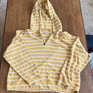 Sisstrevolution Mustard and White Striped Sweater